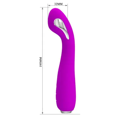 PRETTY LOVE - HECTOR VIBRADOR ELECTROSHOCK RECARGABLE & IMPERMEABLE MORADO 