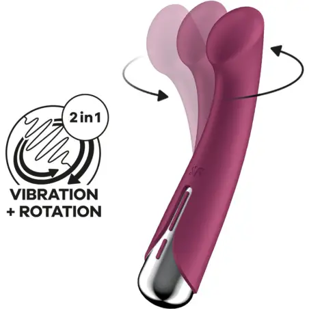SATISFYER - SPINNING G-SPORT 1 VIBRADOR ROTADOR ROJO Vibradores Punto G