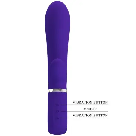 PRETTY LOVE - THOMAS VIBRADOR PUNTO G MULTIFUNCIÓN VIOLETA 