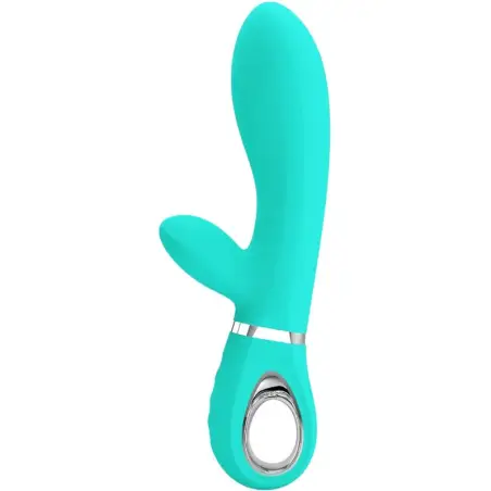 PRETTY LOVE - THOMAS VIBRADOR PUNTO G MULTIFUNCIÓN VERDE AGUA 