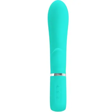 PRETTY LOVE - THOMAS VIBRADOR PUNTO G MULTIFUNCIÓN VERDE AGUA 