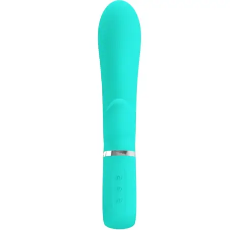 PRETTY LOVE - THOMAS VIBRADOR PUNTO G MULTIFUNCIÓN VERDE AGUA 
