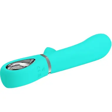 PRETTY LOVE - THOMAS VIBRADOR PUNTO G MULTIFUNCIÓN VERDE AGUA 