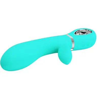 PRETTY LOVE - THOMAS VIBRADOR PUNTO G MULTIFUNCIÓN VERDE AGUA 