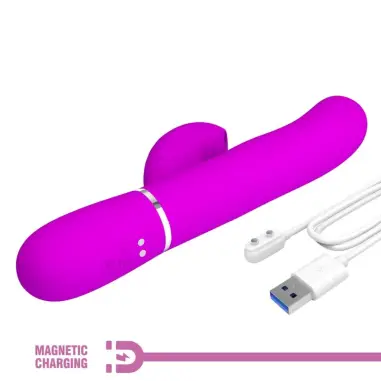PRETTY LOVE - PERLITA VIBRADOR PUNTO G 3 EN 1 MULTIFUNCIÓN VIOETA 