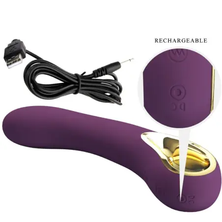PRETTY LOVE - ETHAN VIBRADOR RECARGABLE LILA Vibradores Punto G