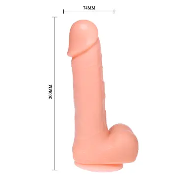 BAILE - DONG DILDO REALÍSTICO VIBRACIÓN Y ROTACIÓN 20 CM Vibradores control remoto