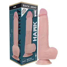 ROCKARMY - HAWK REALÍSTICO ROTADOR Y VIBRADOR 22 CM -O- 4.6 CM