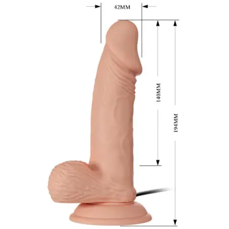 BAILE - BEAUTIFUL ENCOUNTER ZEBULON VIBRACIÓN 19.4 CM NATURAL Vibradores Realísticos