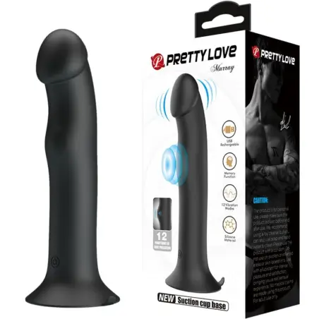 PRETTY LOVE - MURRAY VIBRADOR Y SUCCIONADOR DE CLÍTORIS NEGRO