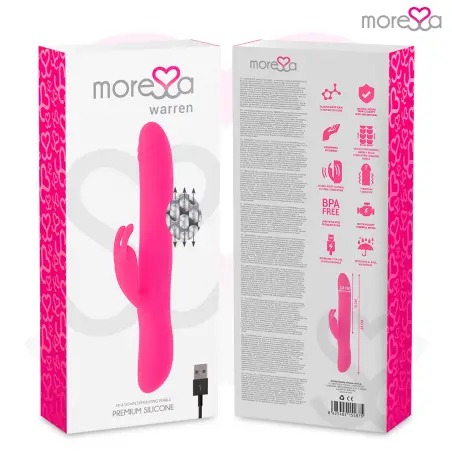 MORESSA - WARREN IMPULSOR OSCILANTE Y POTENTE VIBRACIÓN PREMIUM SILICONA RECARGABLE 