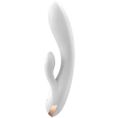SATISFYER - DOUBLE FLEX VIBRADOR APP BLANCO Vibradores con APP