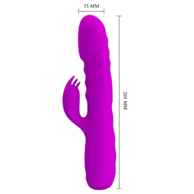 PRETTY LOVE - MELANIE VIBRADOR CONEJO RECARGABLE MORADO Vibradores Rabbit