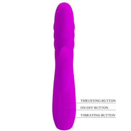 PRETTY LOVE - MELANIE VIBRADOR CONEJO RECARGABLE MORADO Vibradores Rabbit