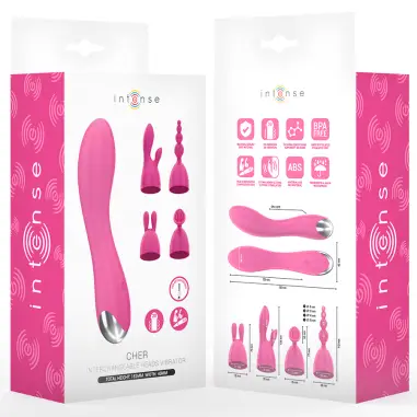 INTENSE - CHER VIBRADOR 20 PATRONES CON CABEZALES INTERCAMBIABLES 