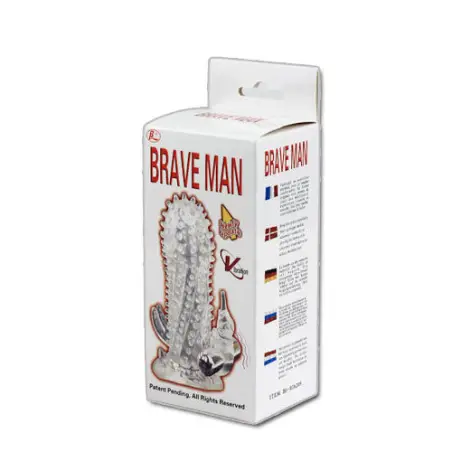 BAILE - BRAVE MAN EXTENSIÓN PENE VIBRADOR RABBIT Fundas Pene con Extensión
