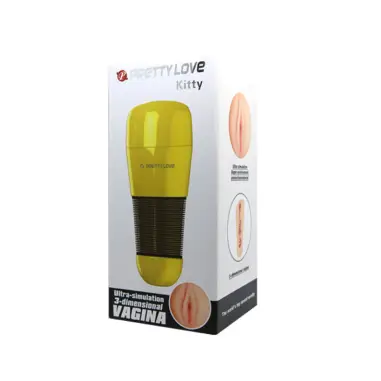 PRETTY LOVE - MASTURBADOR MASCULINO KITTY ULTRA SIMULACION VAGINA 