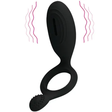 PRETTY LOVE - ETHEL ANILLO VIBRADOR CON ESTIMULADOR Anillos con Vibración