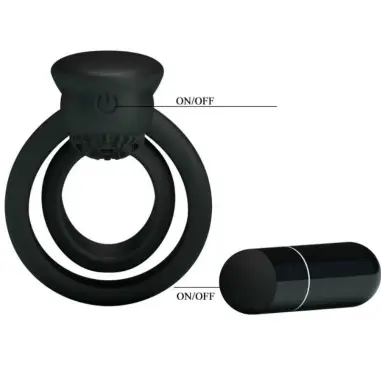PRETTY LOVE - ESTHER ANILLO VIBRADOR CON ESTIMULADOR Anillos con Vibración