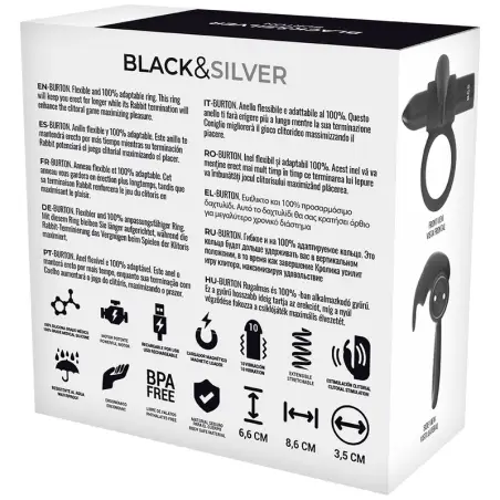 BLACK&SILVER - BURTON CONTROL REMOTO COCKRING WATCHME 