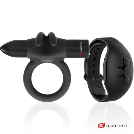 BLACK&SILVER - AGRON REMOTE CONTROL COCKRING WATCHME 