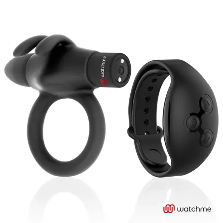 BLACK&SILVER - AGRON REMOTE CONTROL COCKRING WATCHME 