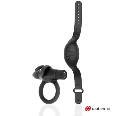 BLACK&SILVER - AGRON REMOTE CONTROL COCKRING WATCHME 