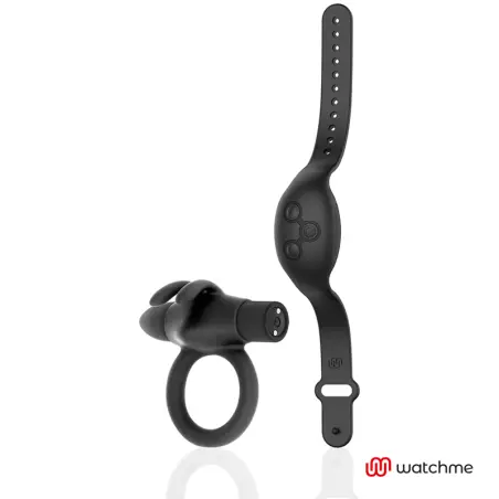 BLACK&SILVER - AGRON REMOTE CONTROL COCKRING WATCHME 