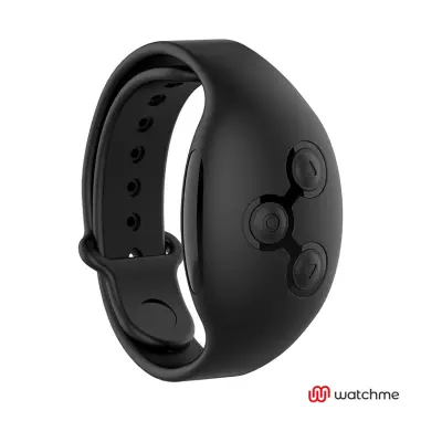 BLACK&SILVER - AGRON REMOTE CONTROL COCKRING WATCHME 