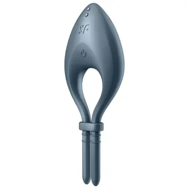SATISFYER - BULLSEYE ANILLO VIBRADOR APP GRIS 