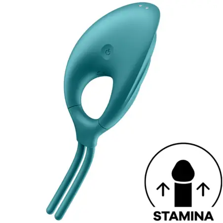 SATISFYER - SWORDSMAN ANILLO VIBRADOR VERDE 