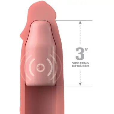 FANTASY X- TENSIONS - PIPEDREAMS SLEEVE 22,86 CM + 7,62 CM PLUG REMOTE SKIN 