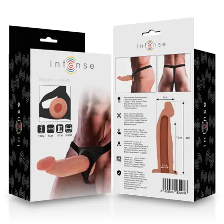 INTENSE - ARNÉS HUECO CON DILDO 18 X 3.5 CM 