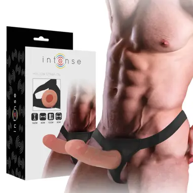 INTENSE - ARNÉS HUECO CON DILDO 16 X 3 CM 