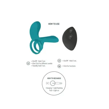 XOCOON - ANILLO VIBRADOR PARA PAREJAS VERDE Anillos con Vibración