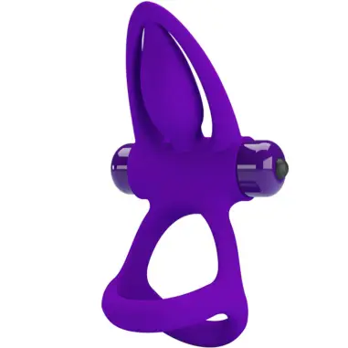 PRETTY LOVE - ANILLO VIBRADOR 10 VIBRACIONES SILICONA VIOLETA 