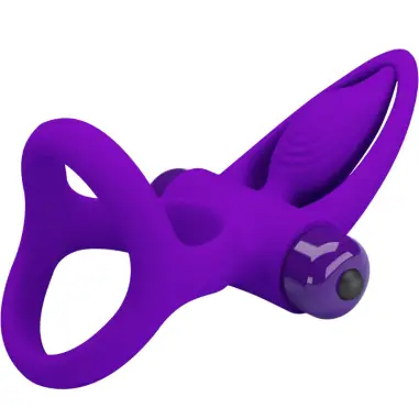 PRETTY LOVE - ANILLO VIBRADOR 10 VIBRACIONES SILICONA VIOLETA 