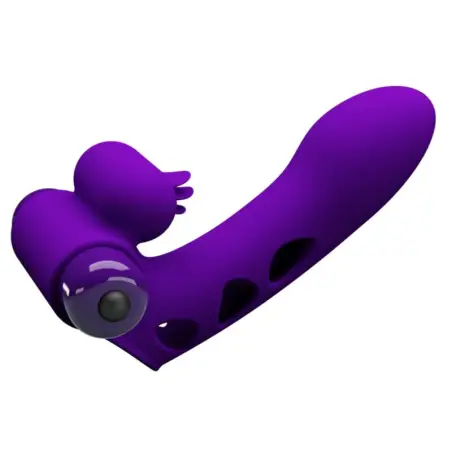 PRETTY LOVE - ORLANDO FUNDA DE DEDO VIBRADOR MORADO 