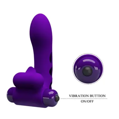 PRETTY LOVE - ORLANDO FUNDA DE DEDO VIBRADOR MORADO 