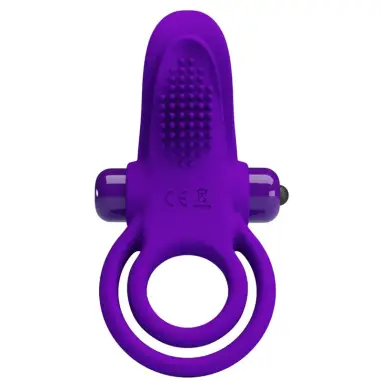 PRETTY LOVE - ANILLO VIBRADOR PARA PENE MORADO 