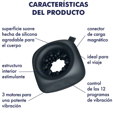 SATISFYER - RING STROKER MASTURBADOR & VIBRADOR 