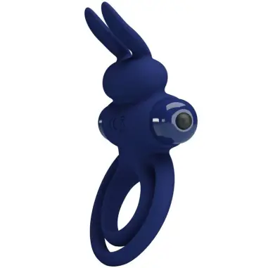 PRETTY LOVE - DAREY DOBLE ANILLO VIBRADOR RABBIT AZUL 
