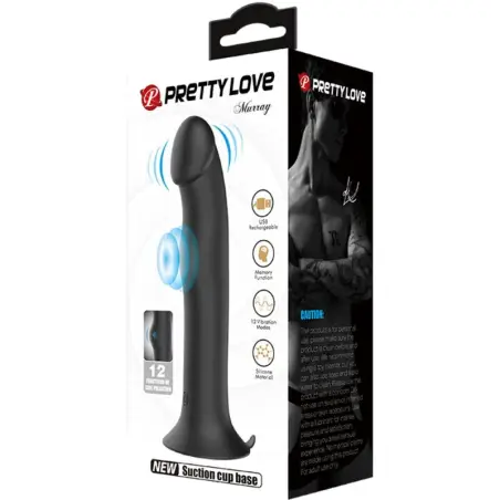 Murray Vibrador y Succionador de Clítoris Negro - Recargable