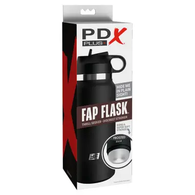 PDX PLUS - FAP FLASK ESTIMULADOR DE BOTELLA DISCRETO TRANSPARENTE MODELO 1 