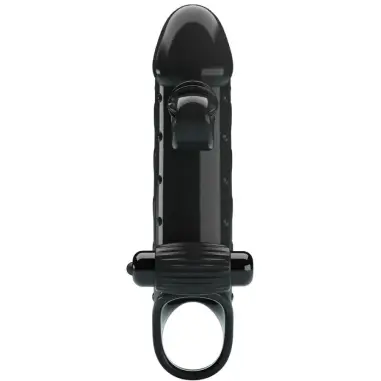 ROMANCE - FUNDA PARA PENE CON VIBRACIÓN NEGRO Fundas Pene con Extensión