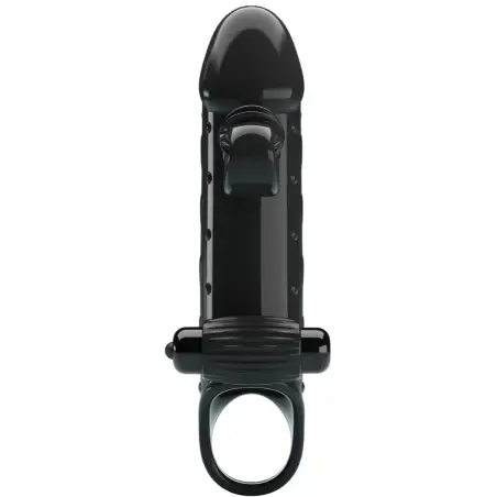 ROMANCE - FUNDA PARA PENE CON VIBRACIÓN NEGRO Fundas Pene con Extensión