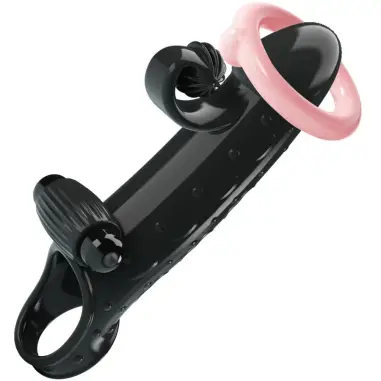 ROMANCE - FUNDA PARA PENE CON VIBRACIÓN NEGRO Fundas Pene con Extensión