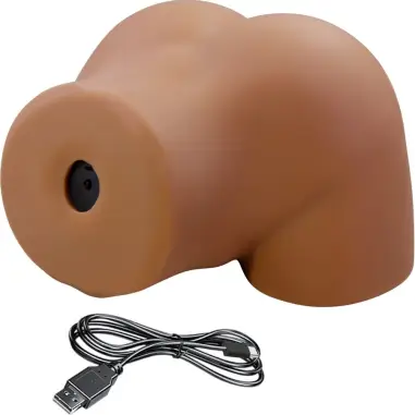 CRAZY BULL - GERIANN TRASERO FEMENINO REALISTA VIBRADOR & SUCCIONADOR CON SONIDO 5.5 KG 