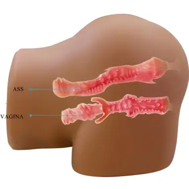CRAZY BULL - GERIANN TRASERO FEMENINO REALISTA VIBRADOR & SUCCIONADOR CON SONIDO 5.5 KG 