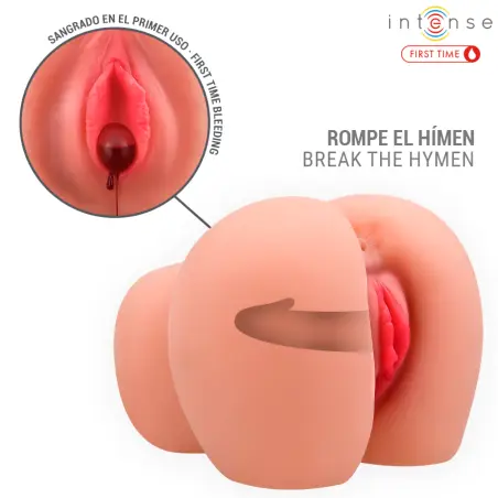 INTENSE FIRST TIME - ARIANA VAGINA VIBRADORA VIRGEN CON HIMEN Y SANGRADO 